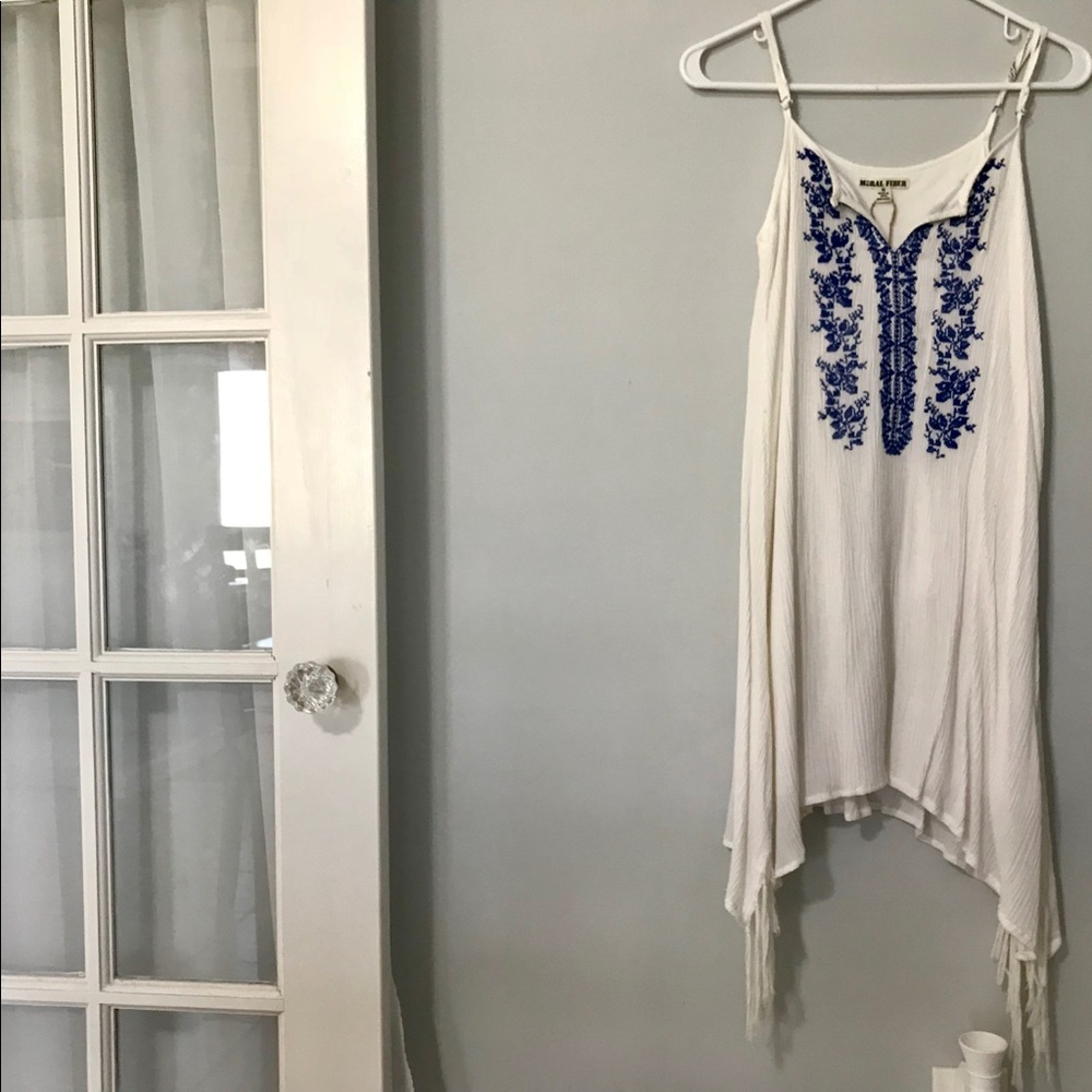 Boho moral fiber fringe dress